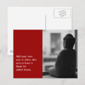 Boeddha tijdens de Meditatie Briefkaart (Voorkant / Achterkant)