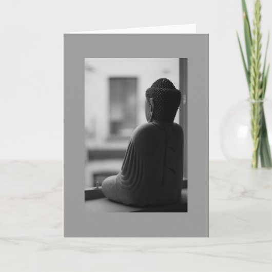 Boeddha tijdens de Meditatie Kaart (Voorkant)