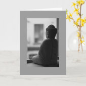 Boeddha tijdens de Meditatie Kaart (Gele Bloem)