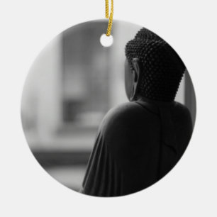 Boeddha tijdens de Meditatie Keramisch Ornament