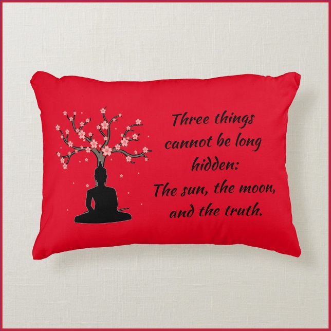  Boeddha Truth Quote Accent Pillow Kussen (Creator heeft geüpload)