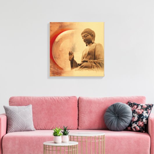 Boeddha V Canvas Afdruk (Insitu (Woonkamer))
