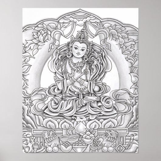 Boeddha van Compassion Print (Voorkant)
