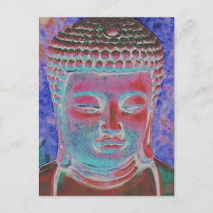 Boeddha van de Painted Kaleidoscoop Briefkaart