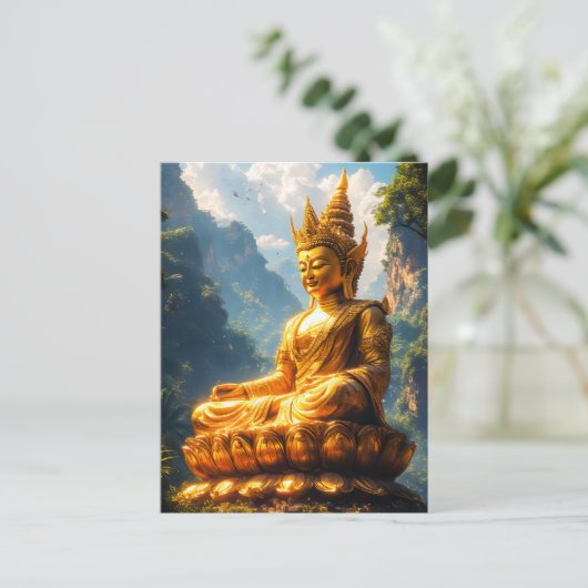 Boeddha van het Gouden Land Briefkaart (Staand voorkant)
