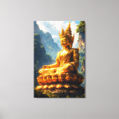Boeddha van het Gouden Land Canvas Afdruk (Voorkant)