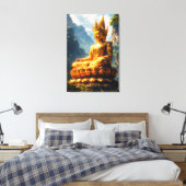 Boeddha van het Gouden Land Canvas Afdruk (Insitu (Slaapkamer))