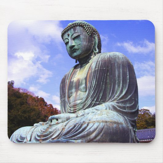 Boeddha van Kamikura 2- mousepad Muismat (Voorkant)