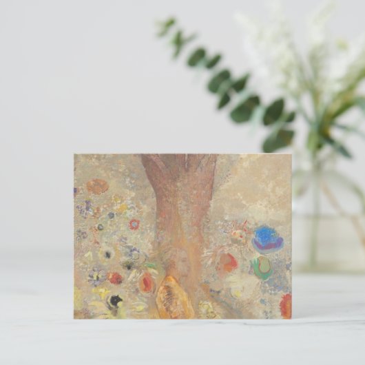 Boeddha van Odilon Redon Briefkaart (Staand voorkant)