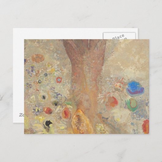 Boeddha van Odilon Redon Briefkaart (Voorkant / Achterkant)