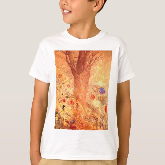 Boeddha van symbolistisch schilder Odilon Redon T-shirt (Voorkant)