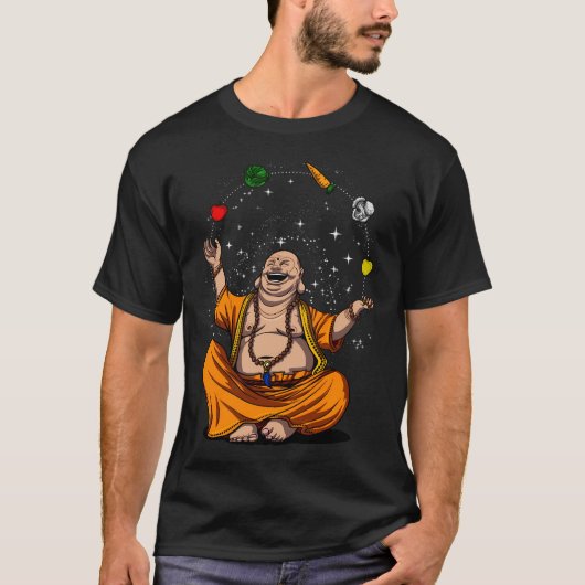 Boeddha Vegan Meditatie T-shirt (Voorkant)