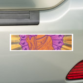 Boeddha verlicht bumpersticker (Op auto)