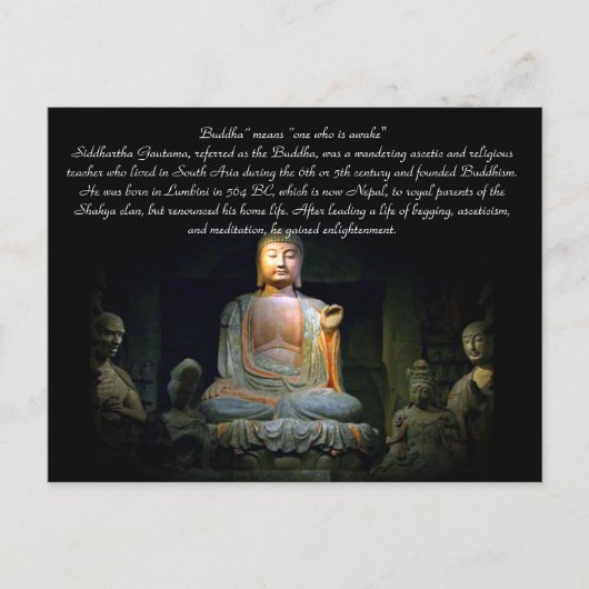 Boeddha Verlichting Briefkaart (Voorkant)