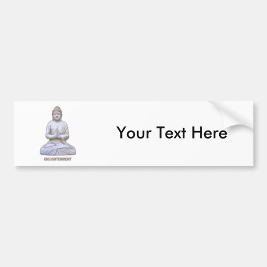 Boeddha Verlichting Bumpersticker (Voorkant)
