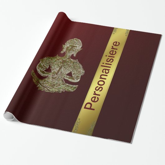 boeddha verpakkingspapier cadeaupapier (Uitgerold)
