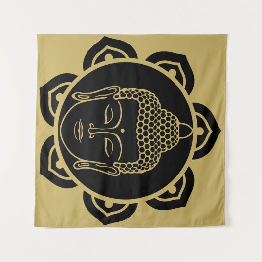 Boeddha Wall Art Decor Chakra Decor Wandkleed (Voorkant (horizontaal))