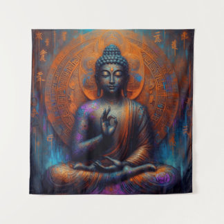 BOEDDHA WANDTAPIJTEN #3 WANDKLEED