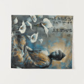 BOEDDHA WANDTAPIJTEN #4 WANDKLEED (Voorkant (horizontaal))