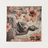 BOEDDHA WANDTAPIJTEN #5 WANDKLEED (Voorkant (horizontaal))