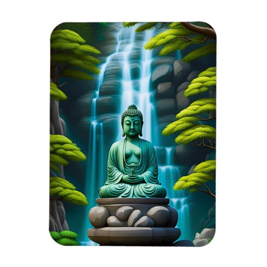 Boeddha waterval magneet (Verticaal)