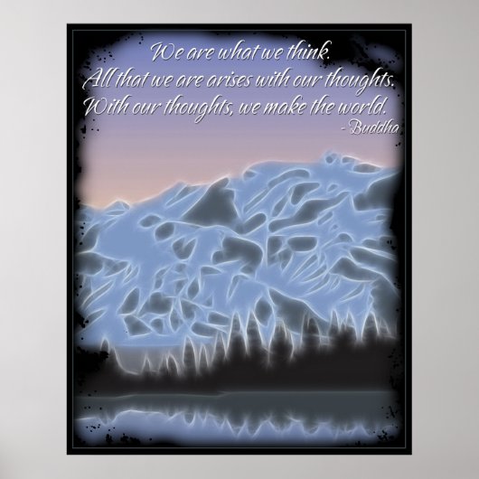 Boeddha we zijn wat we Poster vinden (Voorkant)