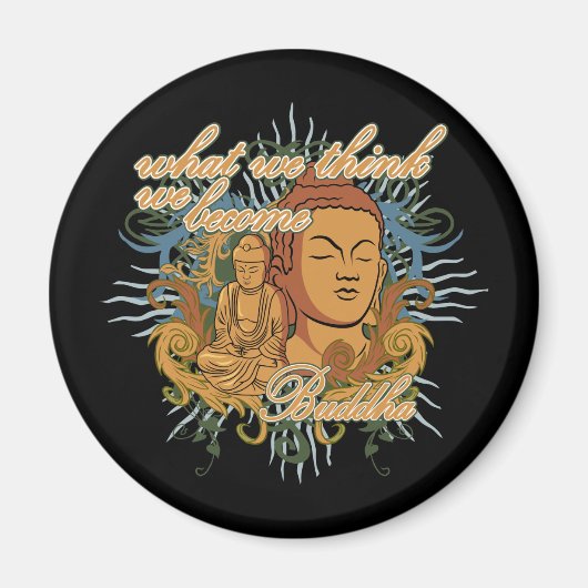 Boeddha wordt citaat magneet (Voorkant)