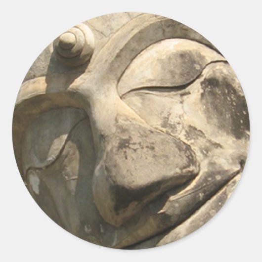 Boeddha wordt teruggekruid ... Nong Khai, Isan, Th Ronde Sticker (Voorkant)