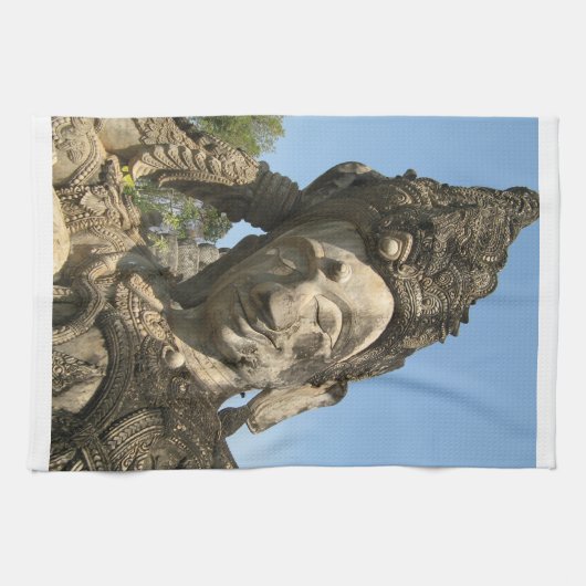 Boeddha wordt teruggekruid ... Nong Khai, Isan, Th Theedoek (Horizontaal)