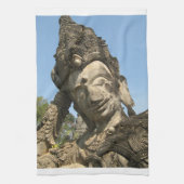 Boeddha wordt teruggekruid ... Nong Khai, Isan, Th Theedoek (Verticaal)