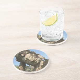 Boeddha wordt teruggekruid ... Nong Khai, Isan, Th Zandsteen Onderzetter