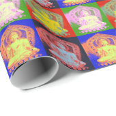 Boeddha wrappingpapier cadeaupapier (Rol Hoek)
