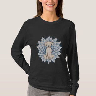 Boeddha Yoga Hond Overhemd Meditatie Lotus Flower T-shirt