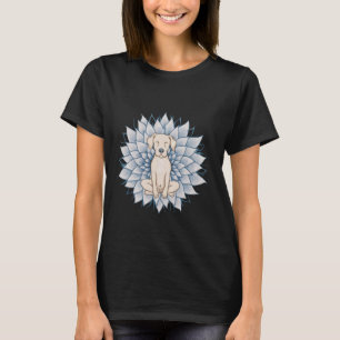 Boeddha Yoga Hond Overhemd Meditatie Lotus Flower  T-shirt