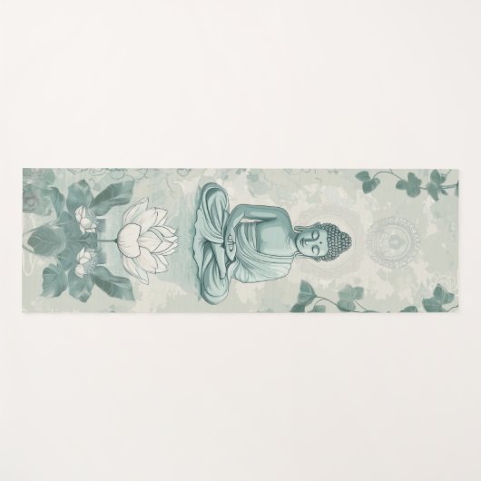 Boeddha Yoga Mat met Inspirerende Mandala Patronen (Voorkant (horizontaal))