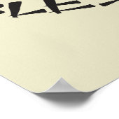 Boeddha zegent u - Schattige Happy Buddha Poster (Hoek)