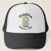 Boeddha zegent u - Schattige Happy Buddha Trucker Pet (Voorkant)