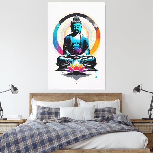 Boeddha Zen Art Canvas Afdruk (Insitu (Slaapkamer))