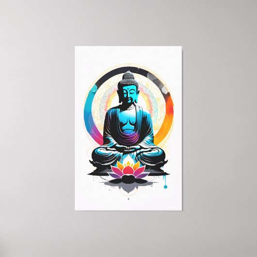 Boeddha Zen Art Canvas Afdruk (Voorkant)