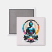 Boeddha Zen Art Magneet (Voorkant / Achterkant)