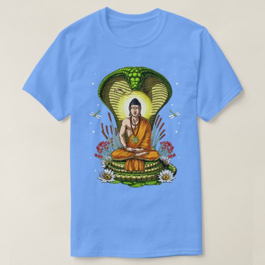 Boeddha Zen Cobra Meditatie T-shirt (Design voorkant)