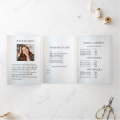 *~* Boeddha Zen Foto Logo QR Trifold Brochure Drieluik Kaart (Binnen)