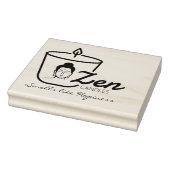 Boeddha Zen kaars Small Business, Custom Large Rubberstempel (Stempel)