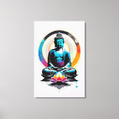 Boeddha Zen Kunst Canvas Afdruk (Voorkant)