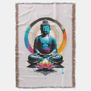 Boeddha Zen Kunst Deken