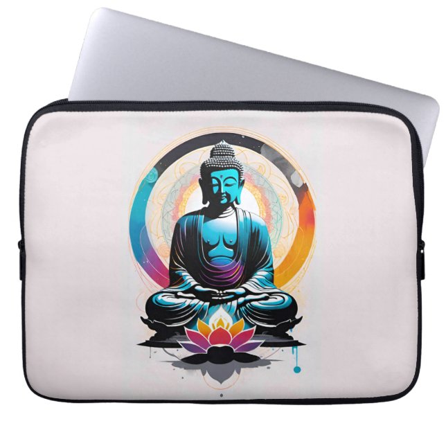 Boeddha Zen Kunst Laptop Sleeve (Voorkant)