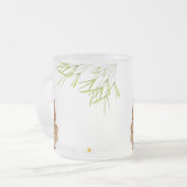 Boeddha, zen, rust, vrede genezing, schoonheid matglas koffiemok (Voorkant links)