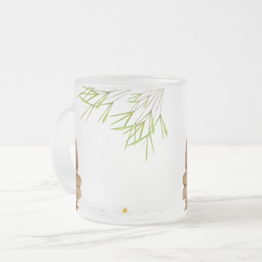 Boeddha, zen, rust, vrede genezing, schoonheid matglas koffiemok (Voorkant links)