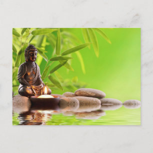 boeddha zen serenity garden briefkaart
