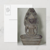 Boeddha zit in meditatie op de Naga, Angkor Briefkaart (Voorkant / Achterkant)